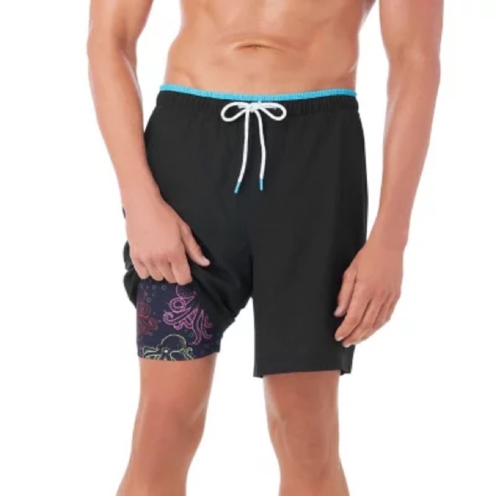 Member's Mark Men's Resort Swim Trunks 2XL Charcoal New